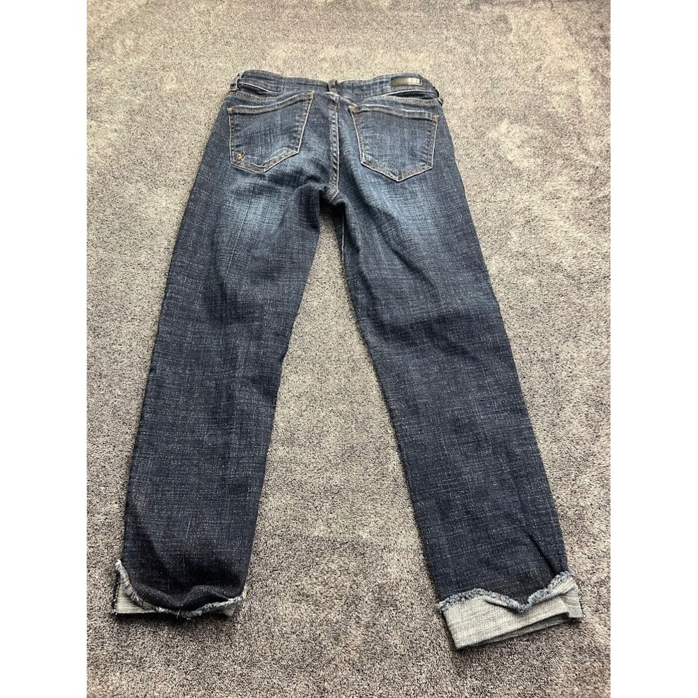 Kut from the Kloth Amy Crop Straight Leg Jeans Dark Wash Size 2 KP0216MA8 - Picture 3 of 12
